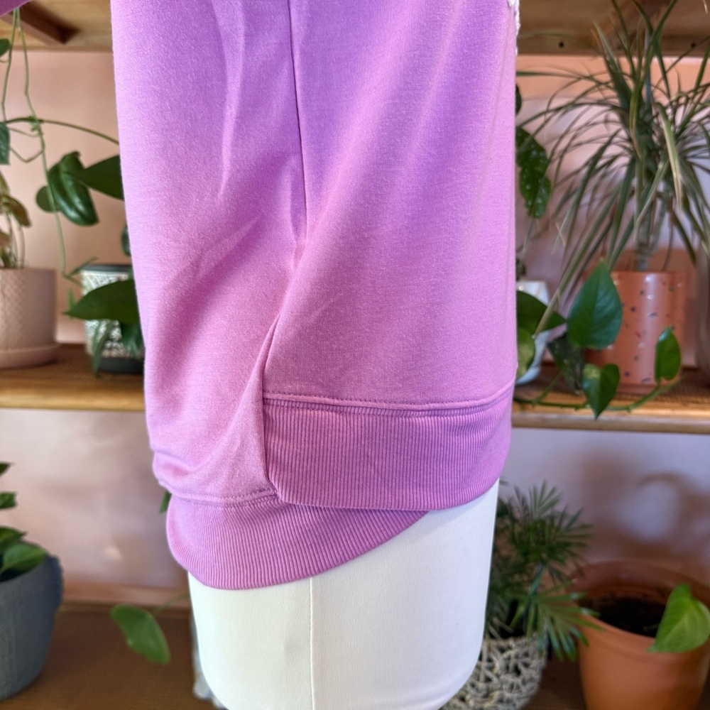 Workshop Republic Clothing See You At Sunset Purple Graphic Sweatshirt XS NWT - Picture 6 of 7